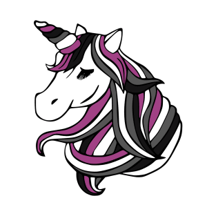 Asexual Flag Unicorn T-Shirt