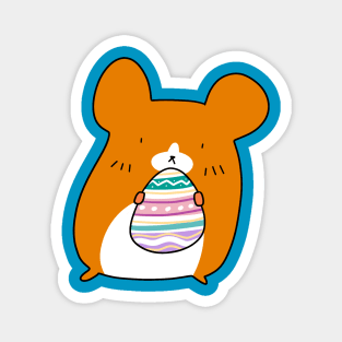 Easter Egg Hamster Magnet