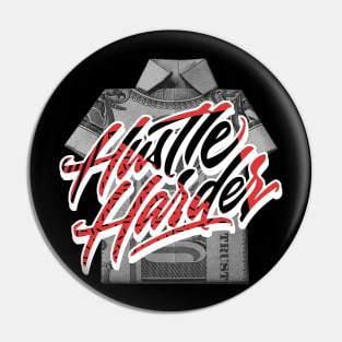 Hustle Harder White Infrared Sneaker Retro Pin