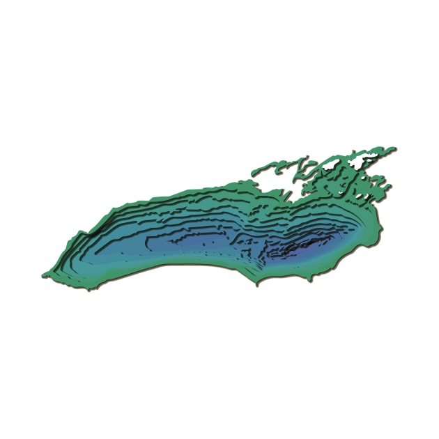 Lake Ontario Topographical Map by kiramrob