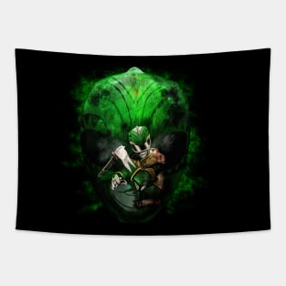 Green Helmet Ranger Style Tapestry