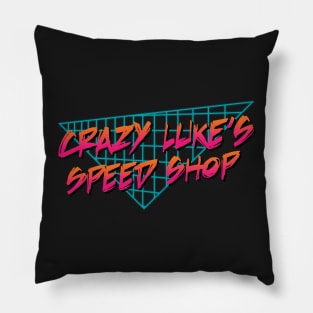 Crazy Luke's Speed Shop Pillow