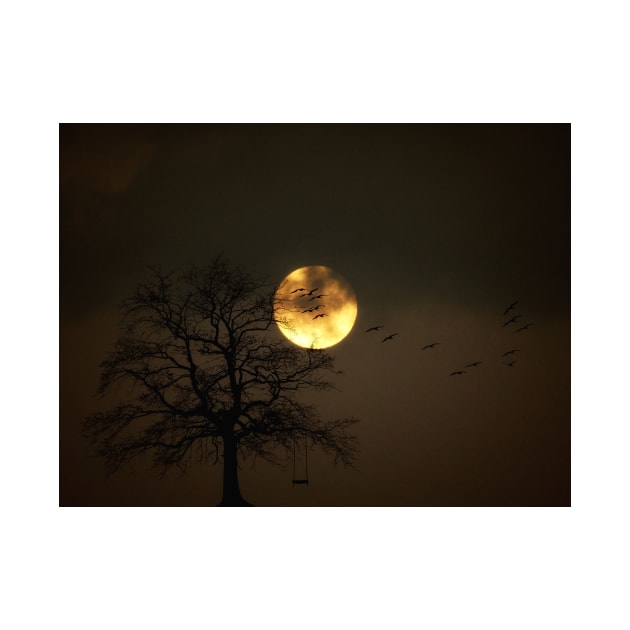 Silhouettes On A Hunter's Moon by JimDeFazioPhotography