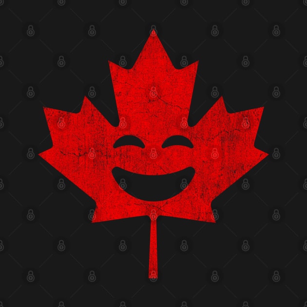 Hoorah for Canada Happy Vintage Canada T Design by Vector Deluxe