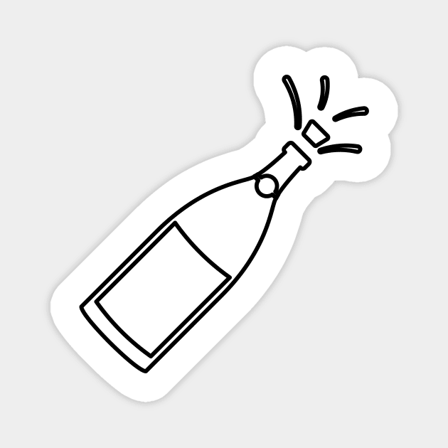 Popping the cork! Magnet by SWON Design