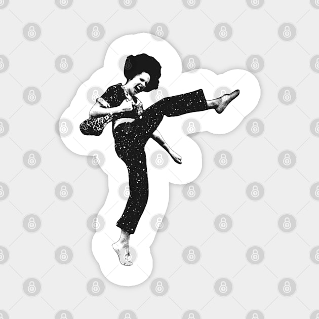 Sally Omalley - I'm 50 i like to kick, streth, and kick! Vintage Style Magnet by Pamelias