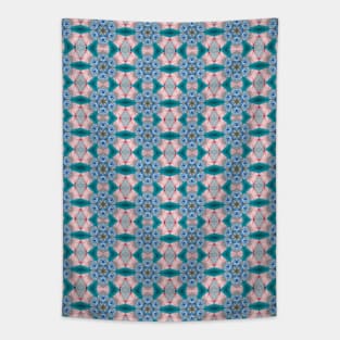 Little Blue Floral Patterns Tapestry