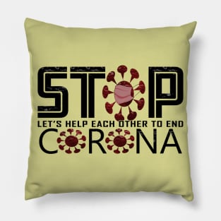 Stop corona virus Pillow