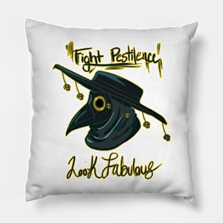 Dark Fab Plague Doctor Pillow