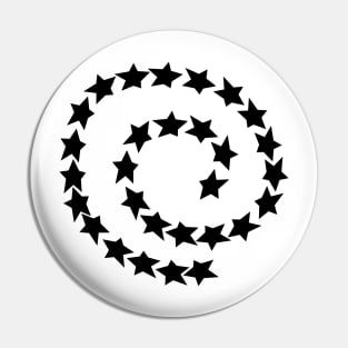 Black Star Spiral Pin