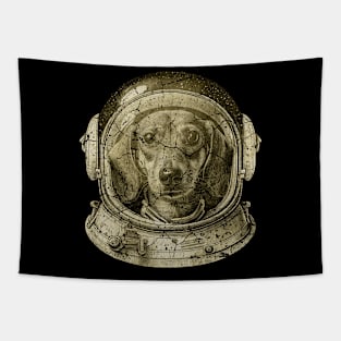 Space Astro Dachshund Dog Tapestry