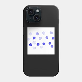 Blue Watercolor Spots Phone Case