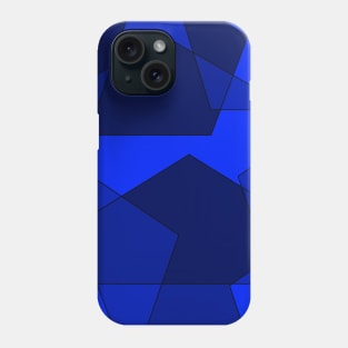 blue pentagon Phone Case