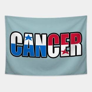 Cancer Panamanian Horoscope Heritage DNA Flag Tapestry