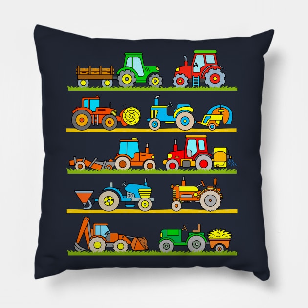 Tractors Pillow by samshirts