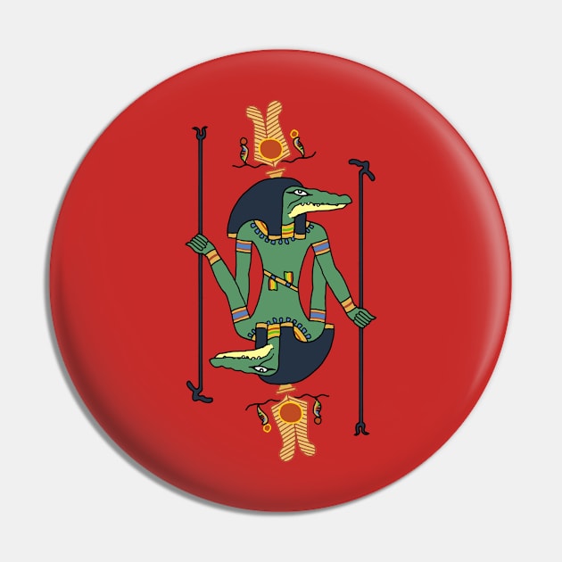 Sobek- God of Crocodiles Pin by MrChuckles