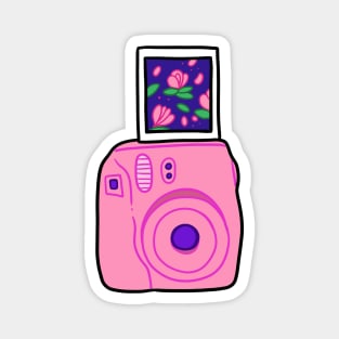 Pink Polaroid Magnet