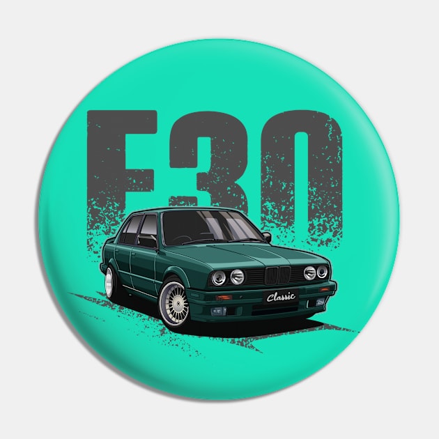 Classic E30 Gang (Cadmium Green) Pin by Jiooji Project