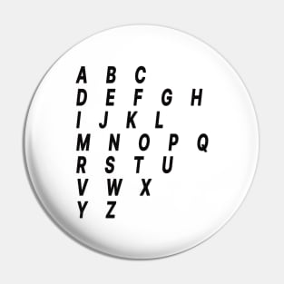 letters abc Pin