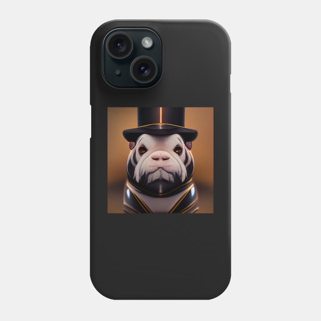 pug in a suit 03 Phone Case by heartyARTworks