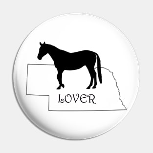 Nebraska Horse Lover Gift Pin