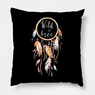 Dreamcatcher Wild and Free Pillow