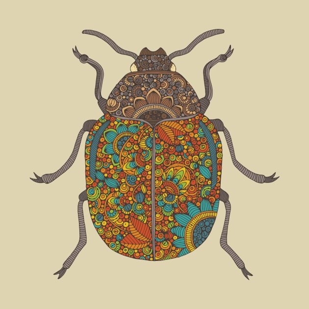 Colorful beetle by Valentina Harper