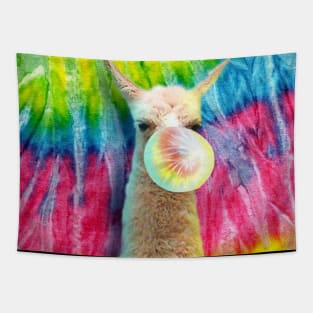 Tie Dye Llama Tapestry