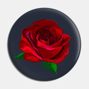 Red rose Pin