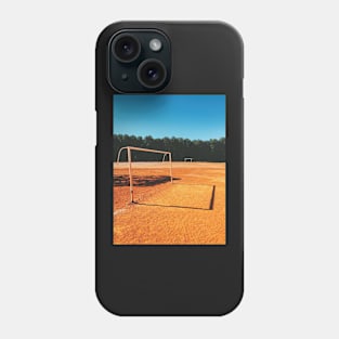 Two Goals on Sandy Soccer Field in Brazil Phone Case