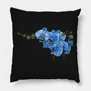 Blue orchids Pillow