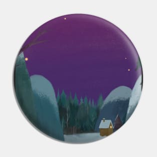 Starry night in the forest Pin