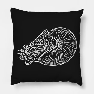 Nautilus White Pillow