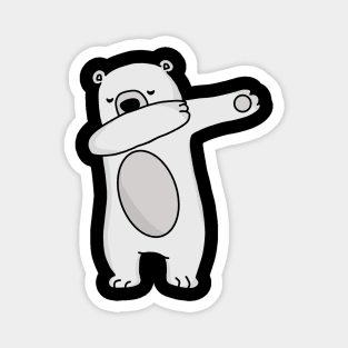 Dabbing Polar Bear Magnet