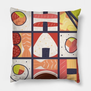 Sushi Pop Art Pillow