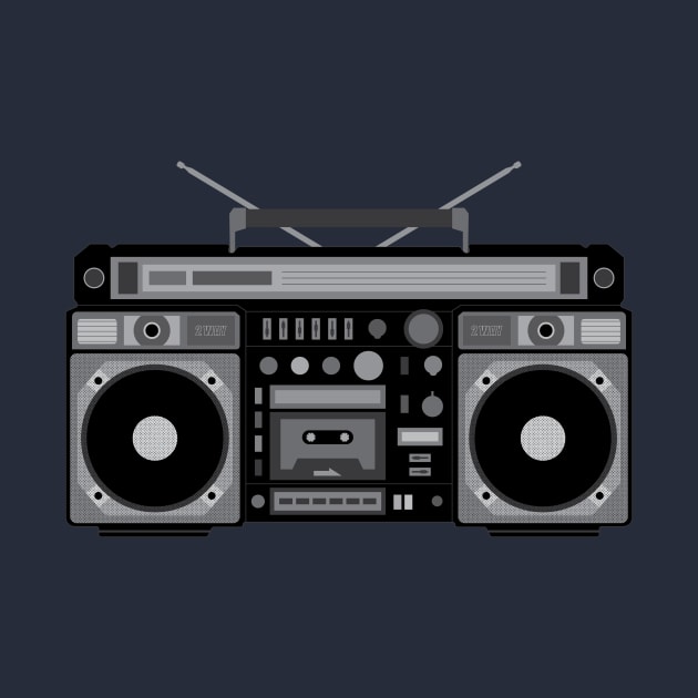 Retro Boombox by AstralAxiom3000