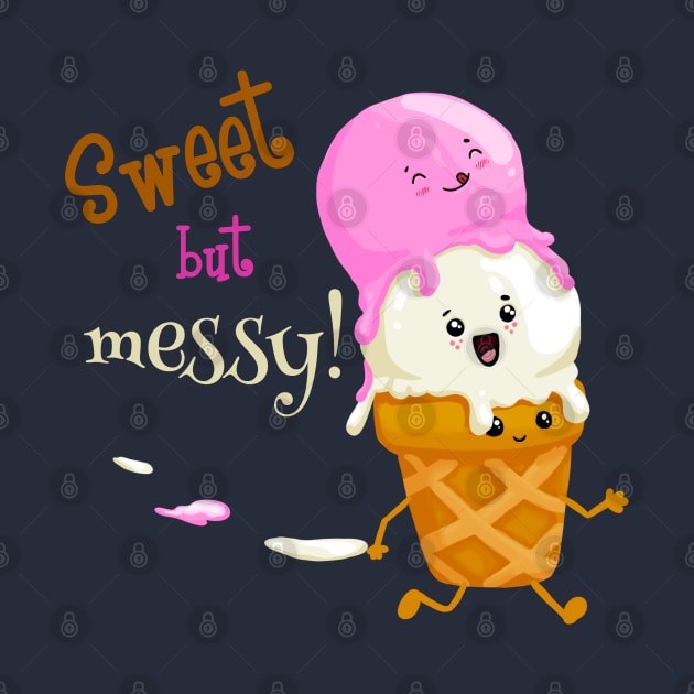 Sweet but Messy Ice Cream Lover by Fun4theBrain