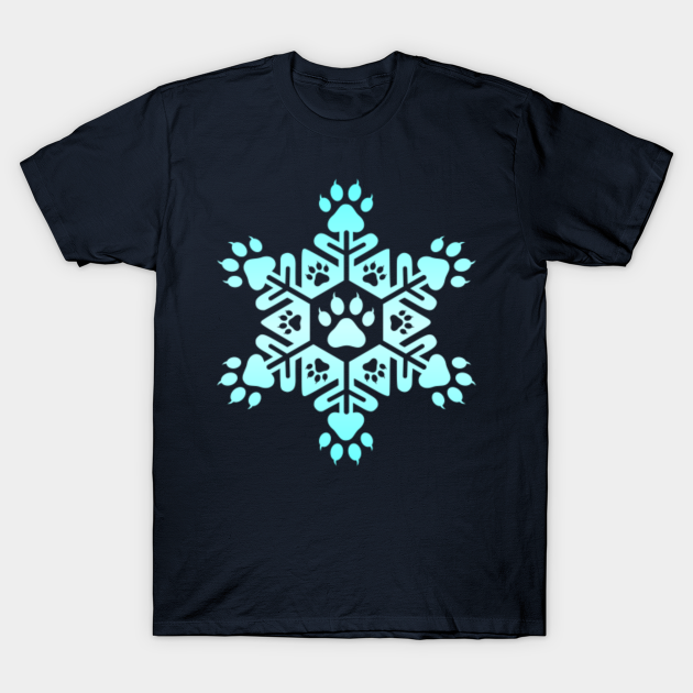 Paw Snowflake - Paw - T-Shirt