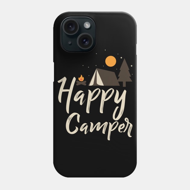 Happy Camper Shirt Boyfriend Tee Gift For Camper Camping Shirt Mom Tee Shirt Best Friend Gift Birthday Gift for Mom RV Shirt Summer Shirts Phone Case by johnii1422