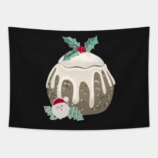 Vintage Christmas Pudding Cookie Jar Tapestry