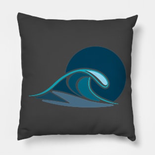 Wave Abstraction Pillow