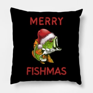 Merry Fishmas - Bass! Pillow