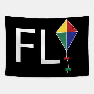 Fly text design Tapestry