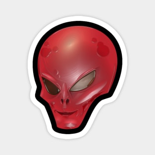 Red Alien Creature Magnet