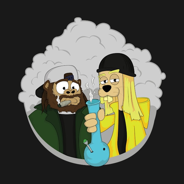 Jay and Silent Bob meets Krooked Tease by Krooked_Tease