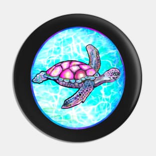 Turtle summer beach -  turtle lovers sparkly magical beautiful sea creature funny sea turtle Pin