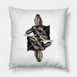 Futuristic knight Pillow