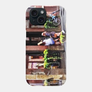 Boston MA - Cafe in Little Italy Phone Case