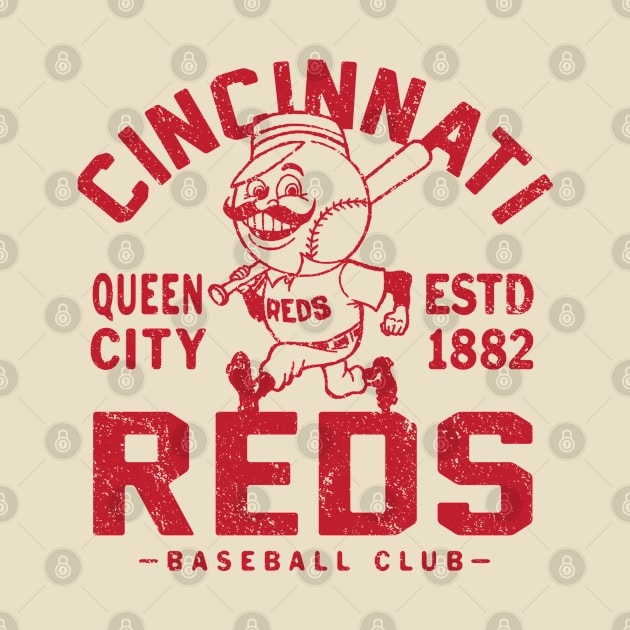 Cincinnati Reds Retro 1 by Buck Tee by Buck Tee