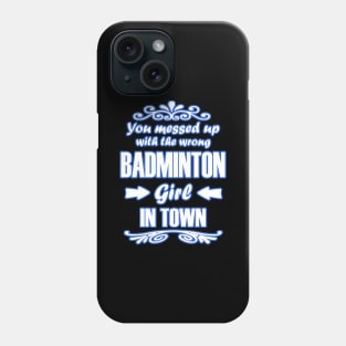 Badminton Girls Women Shuttlecock Racket Net Phone Case